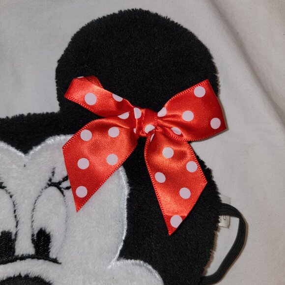 Disney Minnie Mouse Fleece Satin Lined Sleep Mask One Size - Picture 5 of 8